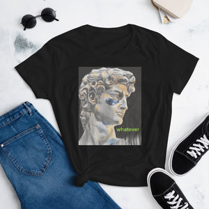 David with a patch Whatever Women's short sleeve t-shirt